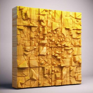 Patterns and decorations Yellow Bricks 3 3d model